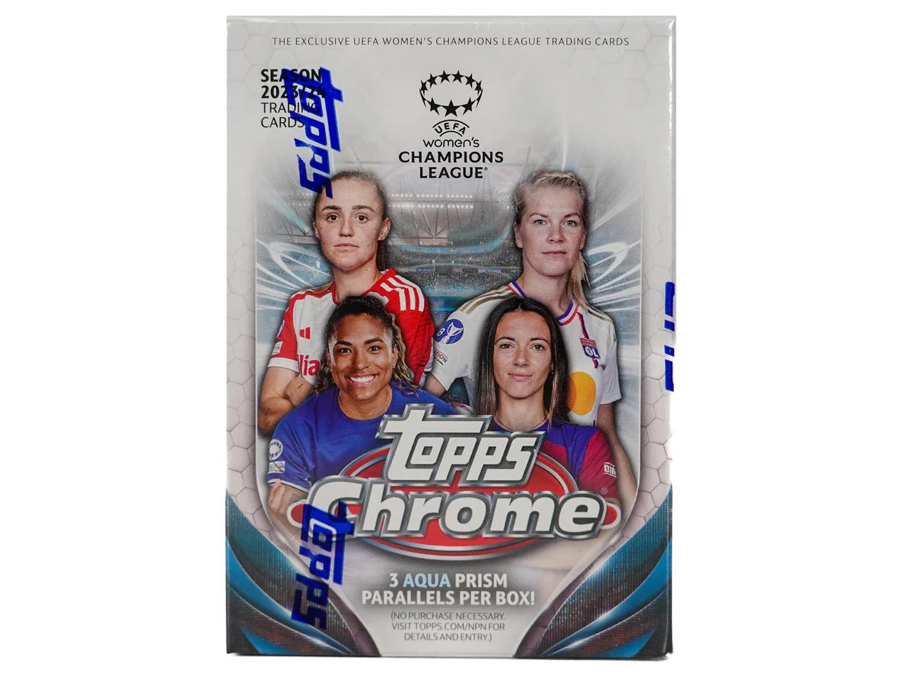 Topps Chrome UEFA Women's Champions League Soccer 7-pack Blaster
