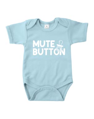 Romper korte mouw - 'Mute button'