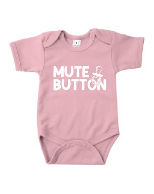 Romper korte mouw - 'Mute button'