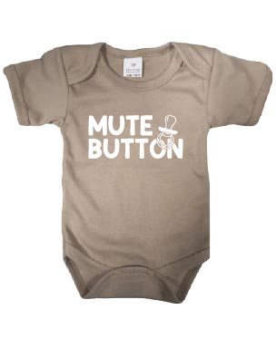 Romper korte mouw - 'Mute button'
