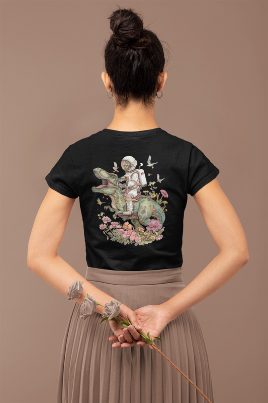 T-shirt - "Astronaut Riding T-Rex”