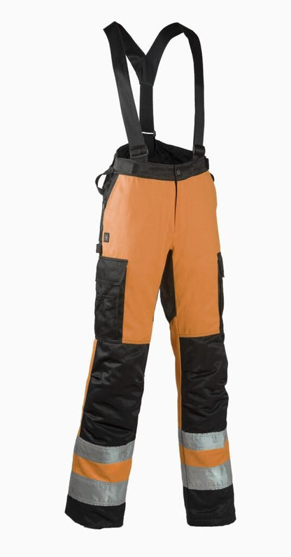 Safety winter trouser with braces