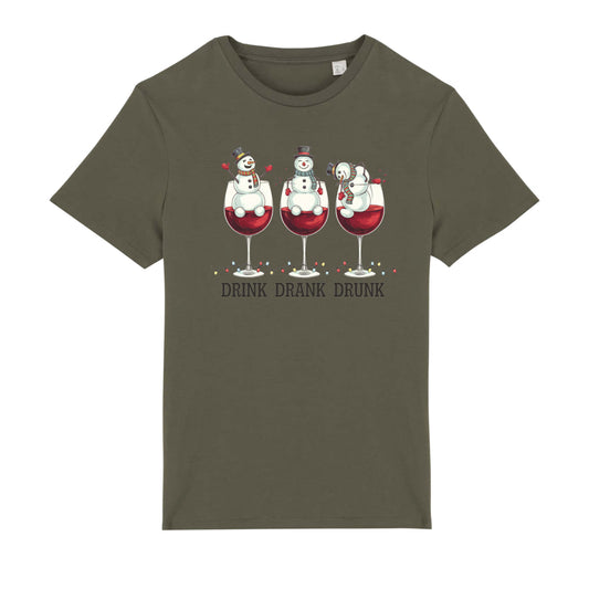 Uniseks T-shirt - Drink Drank Drunk