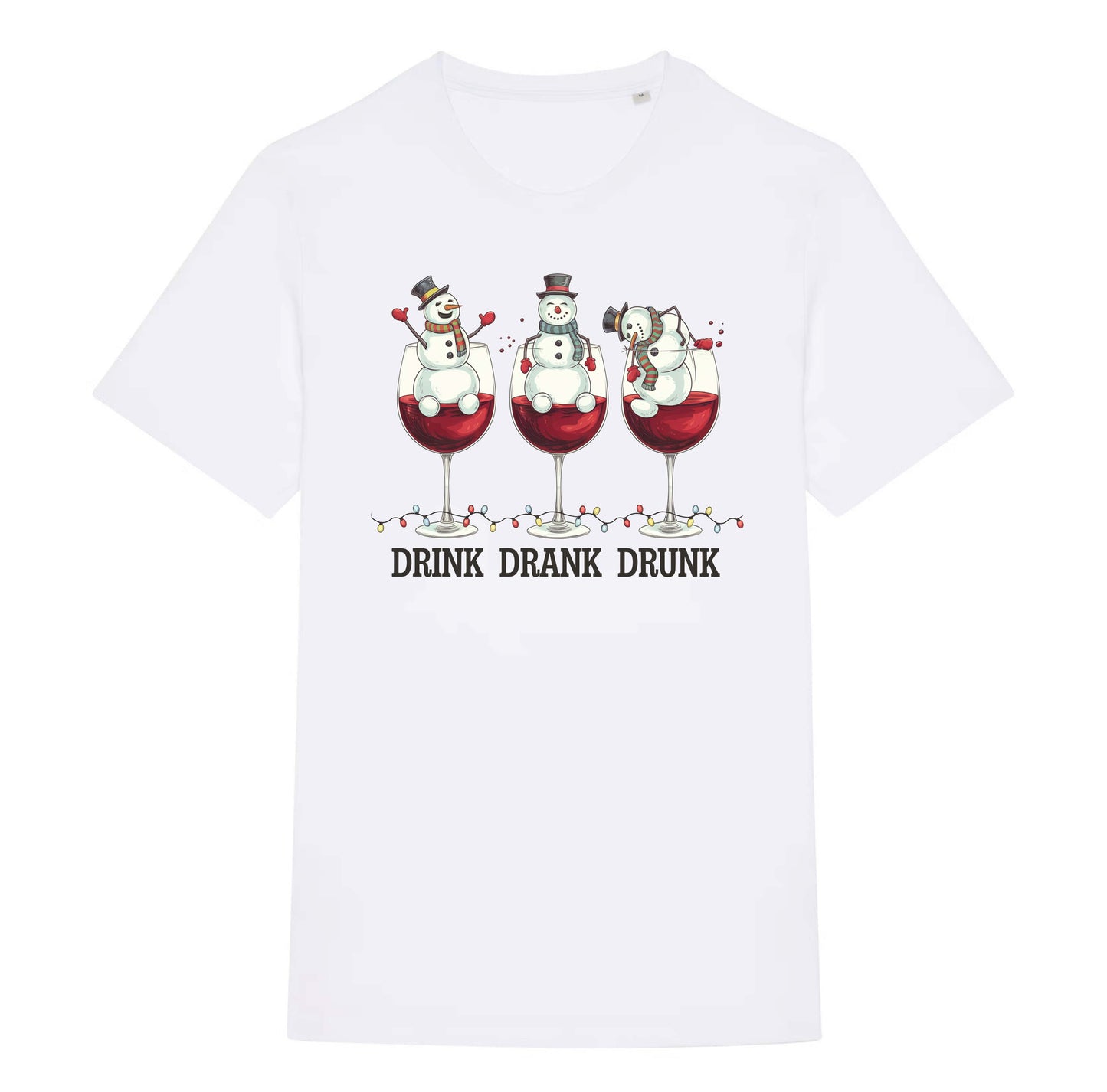 Uniseks T-shirt - Drink Drank Drunk