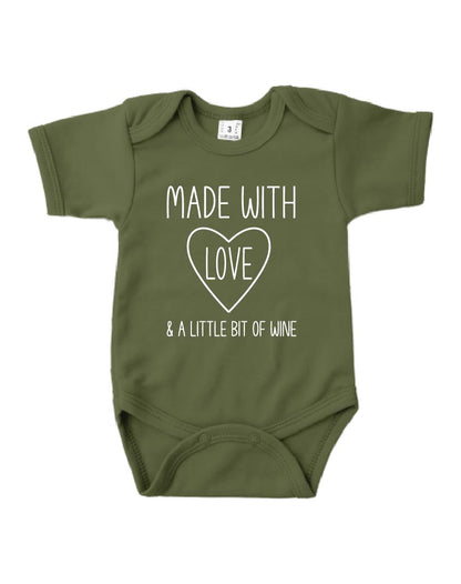 Romper korte mouw - 'Made with Love'