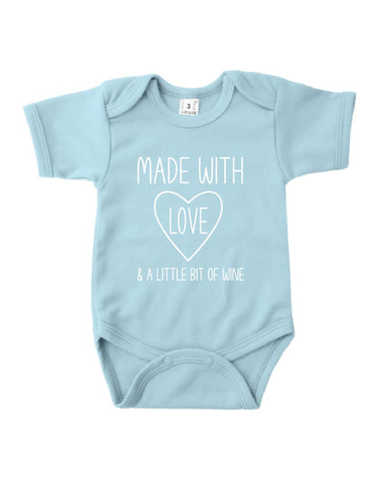 Romper korte mouw - 'Made with Love'