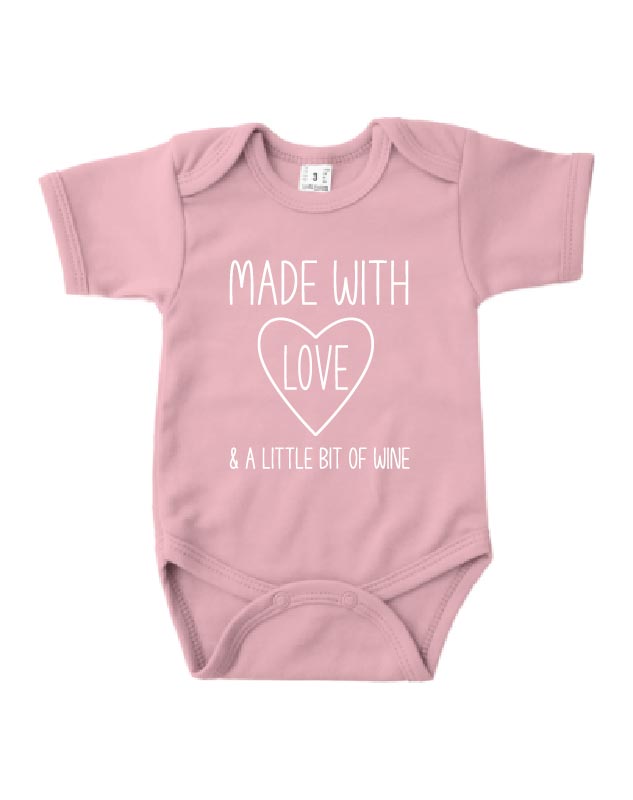 Romper korte mouw - 'Made with Love'