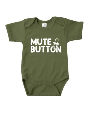 Romper korte mouw - 'Mute button'