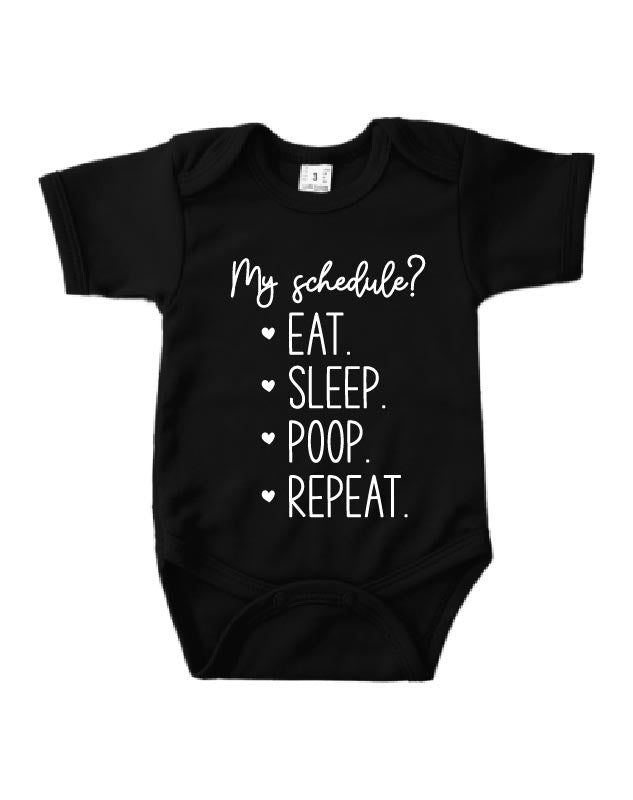 Romper korte mouw - 'My Schedule?'