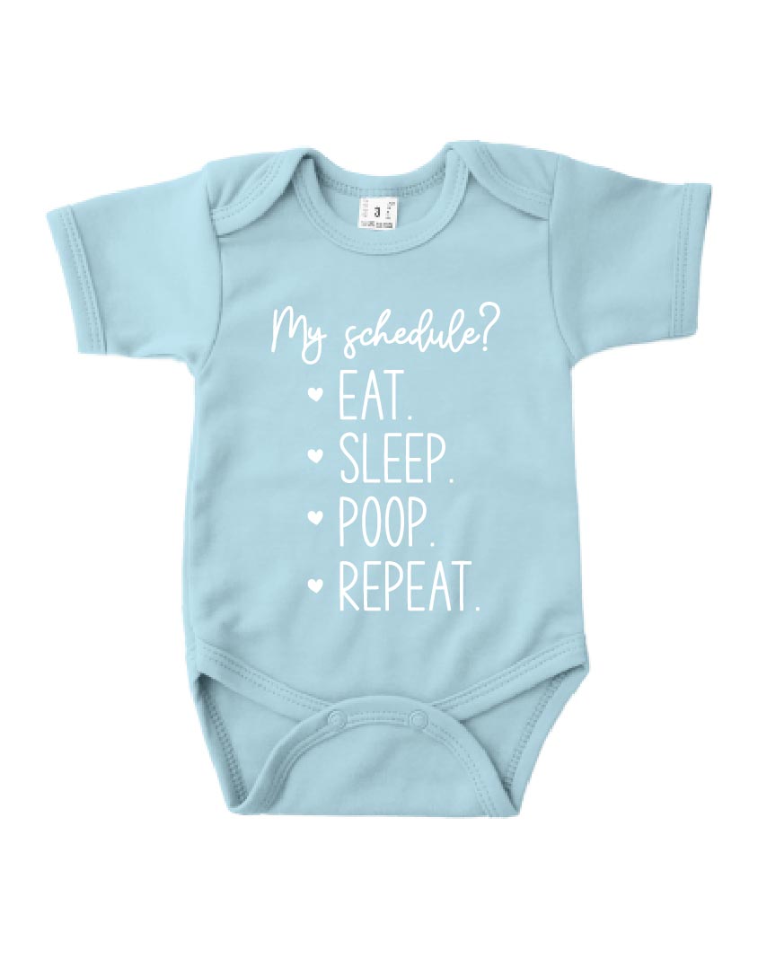 Romper korte mouw - 'My Schedule?'