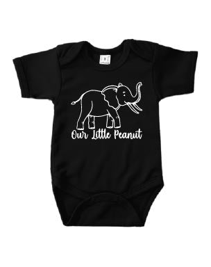 Romper korte mouw - 'Our little Peanut'