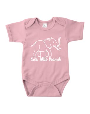 Romper korte mouw - 'Our little Peanut'