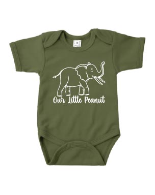 Romper korte mouw - 'Our little Peanut'