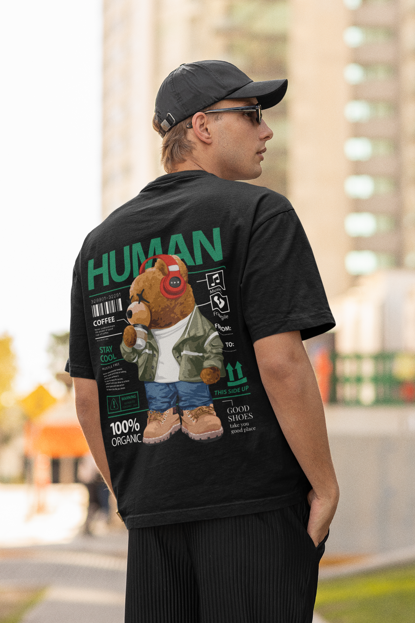 Oversized T-shirt - 'Human'