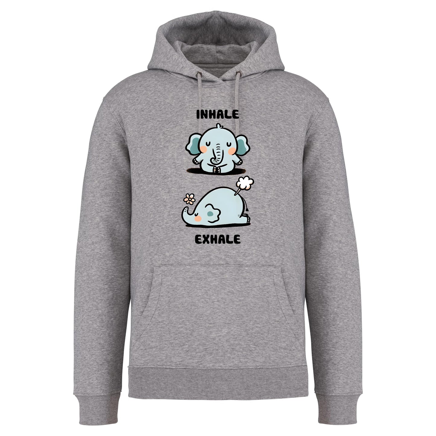 Sweater met capuchon - 'Inhale Exhale'