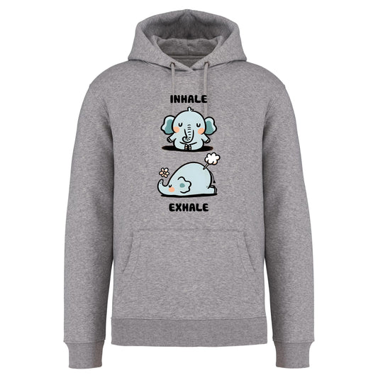 Sweater met capuchon - 'Inhale Exhale'