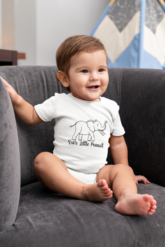 Romper korte mouw - 'Our little Peanut'