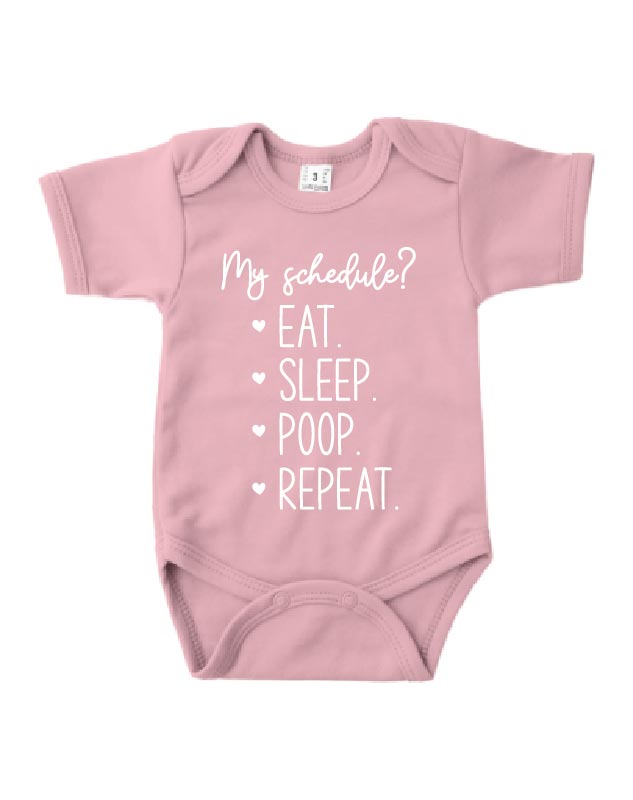 Romper korte mouw - 'My Schedule?'